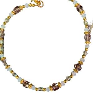 Handcrafted Swarovski crystals 14kt gold plated